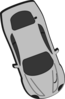 Gray Car - Top View - 290 Clip Art