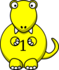 Yellow Dinosaur Clip Art