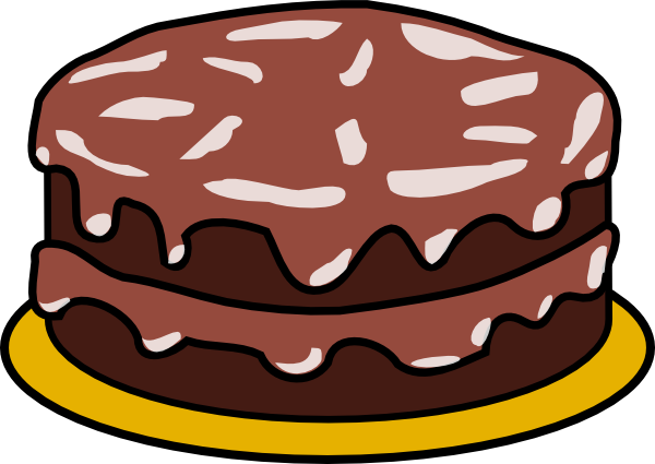 chocolate cupcakes clipart. Chocolate Cake With No Candles