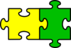 Yellow Green Puzzle Clip Art