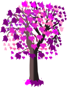 Purple Maple Tree Clip Art