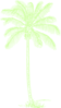 Single Green Palm Clip Art