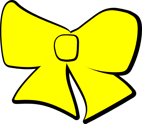 yellow bow clipart - photo #1