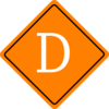 Orange Construction Sign Clip Art