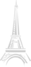 Light Grey Eiffel Ooh-la-la Clip Art