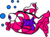 Swirl Fish Pink Clip Art
