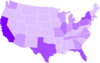 Blank Gray Usa Map White Lines 2 Clip Art