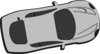 Gray Car - Top View - 10 Clip Art