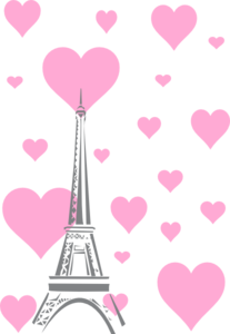 Hearts Eiffel Tower Clip Art At Clker Com Vector Clip Art Online Royalty Free Public Domain