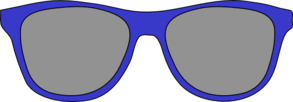 Blue Sunglasses Clip Art