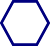 Blue Hexagon Clip Art