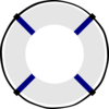 Life Ring Blue And White Clip Art