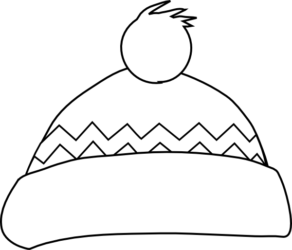 clipart hat black and white - photo #32