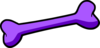 Purple Dog Bone Clip Art