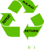 Read Return Repeat Clip Art