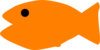 Orange  Fishy Clip Art