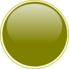 Glossy Olive Green Button Clip Art