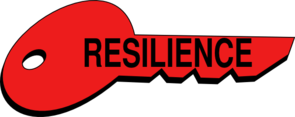 Red Resilience Key Clip Art