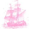 Pink Ship Clip Art