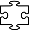 White All Puzzle Clip Art