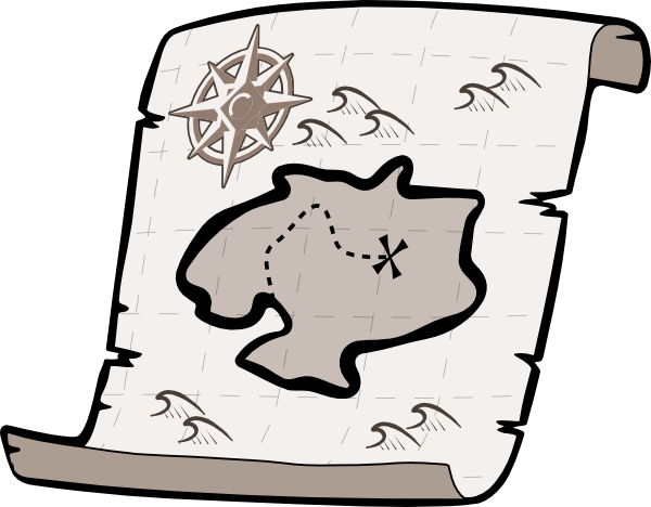 clipart treasure map - photo #1