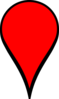 Red Pin W/out Dot Clip Art