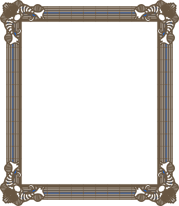 Brown And Blue Frame Clip Art
