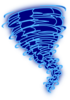 Tornado; Blue Clip Art