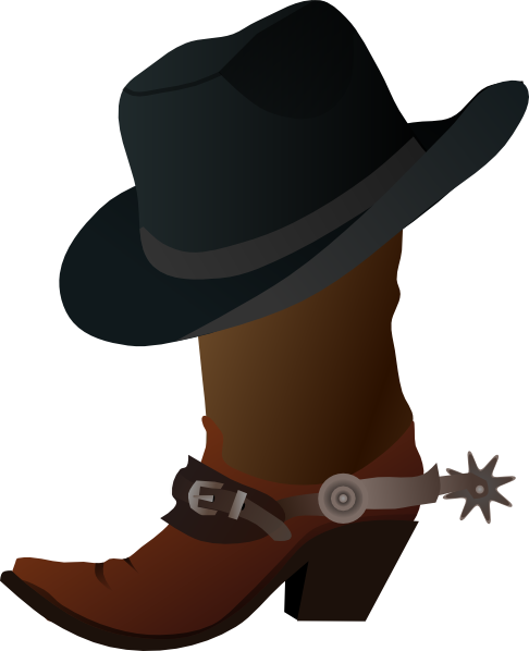 Cowboy Boot And Hat Clip Art at Clker.com - vector clip art online