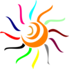 Colorful Sun Clip Art