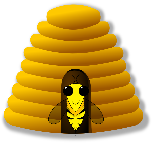 free clip art bee hive - photo #20