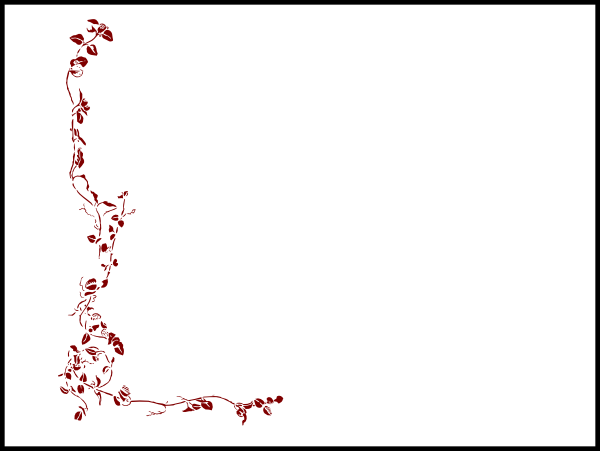 clipart red roses border - photo #12