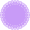Lilac Doily  Clip Art