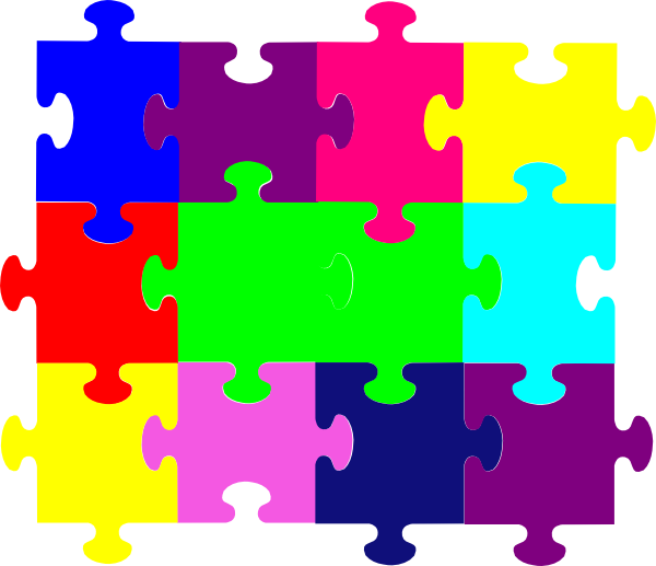 Jigsaw Puzzle Clip Art at Clker.com - vector clip art online, royalty