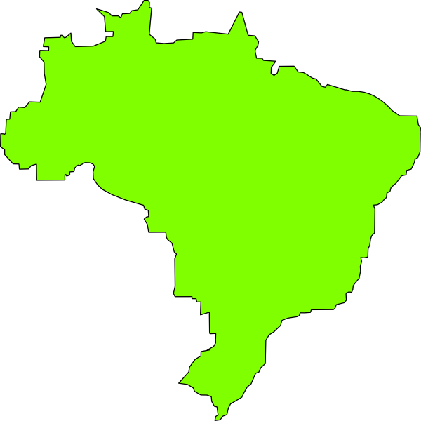 clipart map of brazil - photo #7