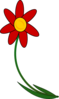 Bent Flower Clip Art