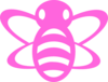 Pink Bee Clip Art