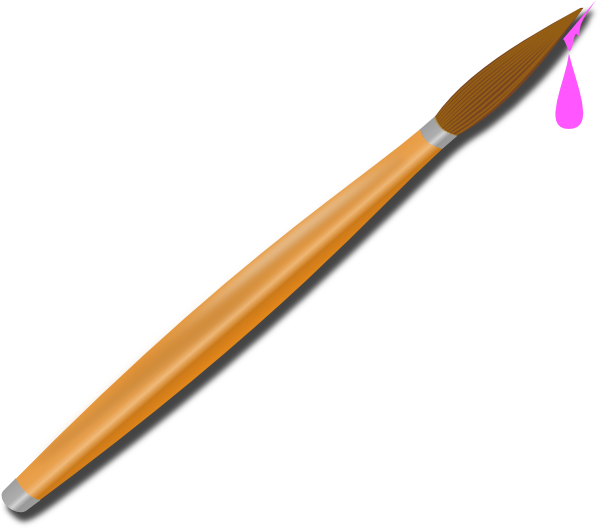 Pink Paintbrush Clip Art At Vector Clip Art Online Royalty