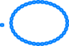 Oval Braid Azul Clip Art