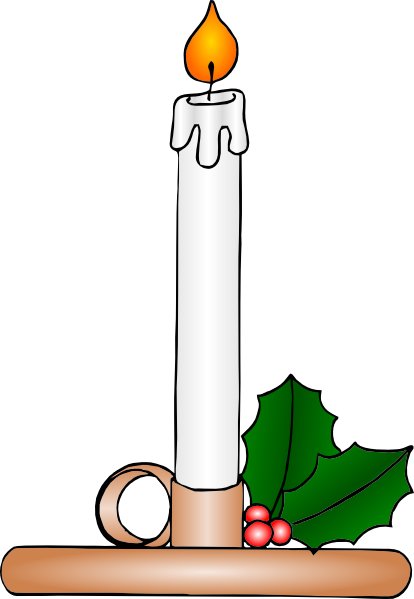 clipart christmas candles - photo #6