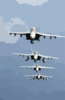 During Flight Operations F/a-18f Super Hornets Fly Over The Western Pacific Ocean In A Tight Formation. Clip Art