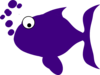 Purple Fish Clip Art