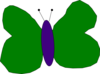 Green And Purple Butterfly Clip Art