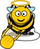 Bumblebee In Heaven Clip Art