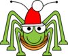 Santa Grasshopper Clip Art