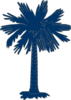 South Carolina Flag Palmetto With No Moon Clip Art