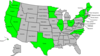 Us Color Map With State Names Clip Art