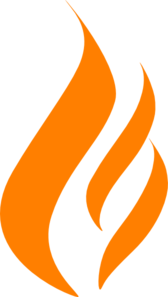 Maron  Flame Logo Clip Art
