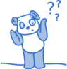 Confused Panda Clip Art