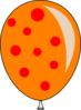 Orange Ballon Clip Art